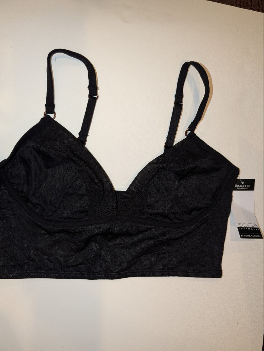 sofia by sofia vergara Black Longline Bralette